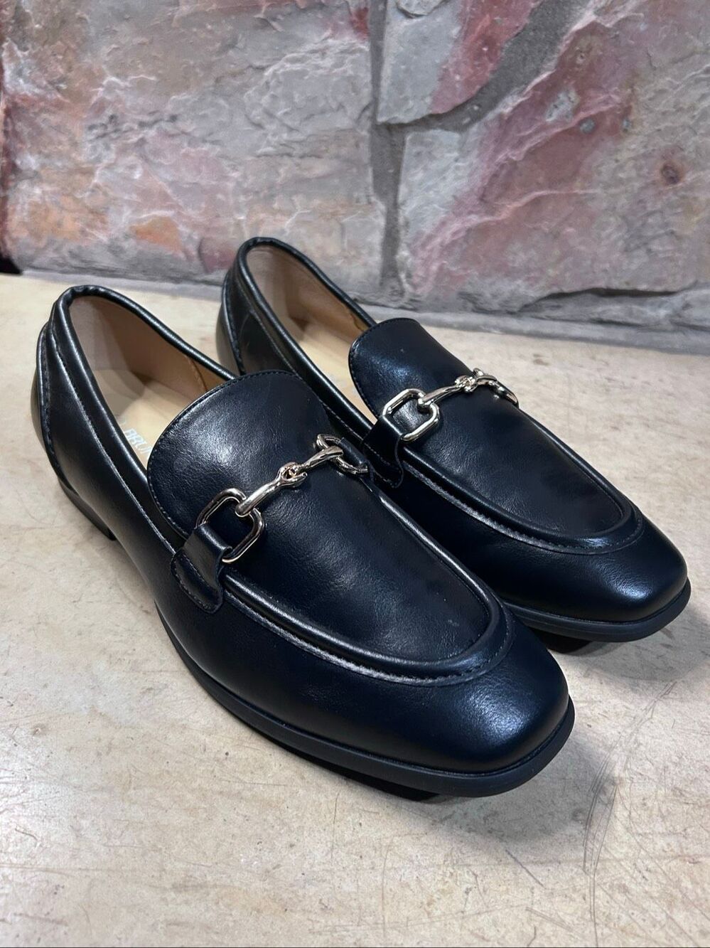 Bruno Marc Women's Black Classic Penny Loafer Flats Size 8M